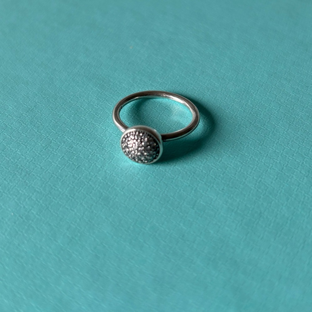 Pandora Dazzling Droplets Clear Ring View 3